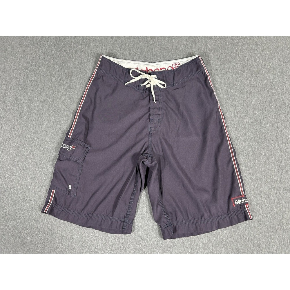 Billabong Board Shorts Men's Size 30 Navy Cargo Pocket Lace-Up Swim Trunks